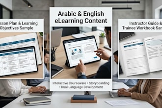 develop a complete elearning course and training package