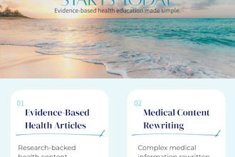 write evidence based healthcare and wellness articles
