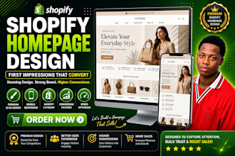 design a premium shopify homepage that builds trust and boosts conversions
