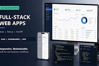 build a professional full stack saas web application