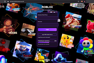 create a log in like roblox
