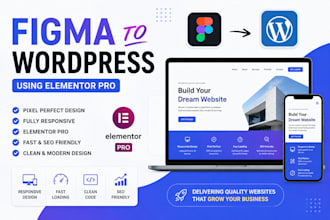 convert figma to wordpress with elementor