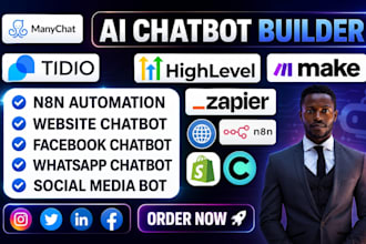 setup fix tidio, manychat, and chatfuel connection integrate make com automation