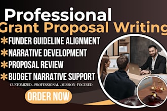 write a compelling nonprofit grant proposal for funding opportunities
