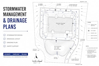 create stormwater management, grading, drainage and swppp plans