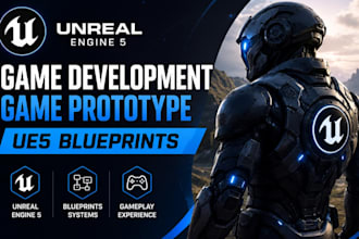 do unreal engine game development, unreal engine game prototype, ue5 blueprints