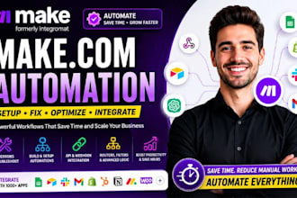 fix make com, made com, setup make com automation, make automation, make expert