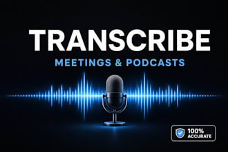 transcribe audio and podcast youtube interview video transcription