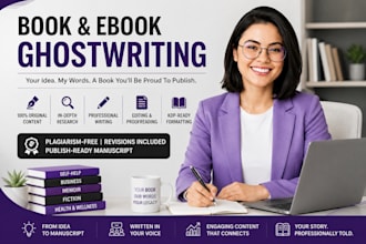 be your ebook ghost writer, book writer, nonfiction KDP writer