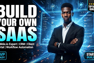build bubble io CRM, client portal, bubble saas app and bubble custom web app
