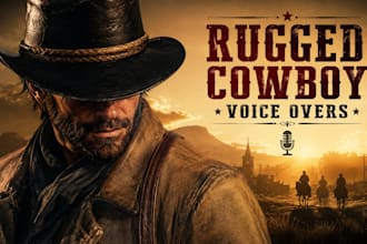 record a rugged cowboy voice over