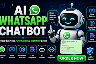 do meta business ai whatsapp chatbot whatsapp api workflow chatbot developer