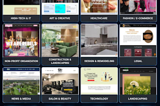 build a modern, responsive wordpress, shopify, wix or joomla website