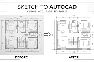 convert PDF sketch or image to autocad dwg