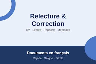 relire et corriger ton document en francais