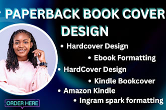 format ebook design, ingram spark, hardcover design for amazon KDP