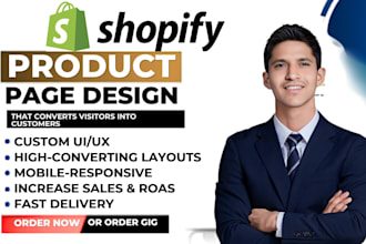 design high converting shopify landing page using gempages