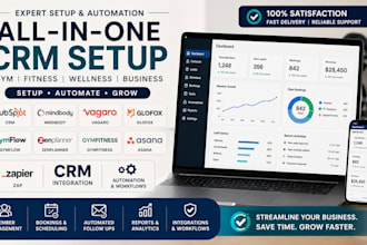 setup hubspot mindbody vagaro glofox gymflow zenplanner gymfitness asana zap crm