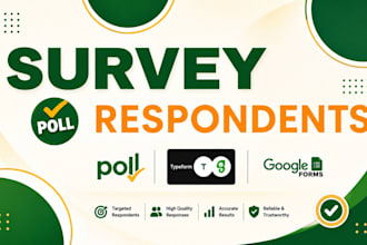 gather responses for online survey questionnaire or polls
