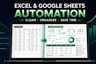 clean and automate excel or google sheets