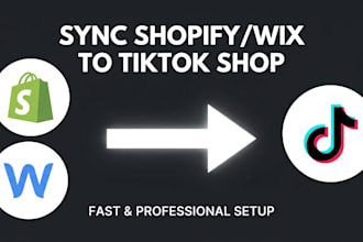 sync your shopify wix store to tiktok shop and set up your seller center