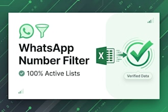 filter phone numbers and verify active whatsapp lists