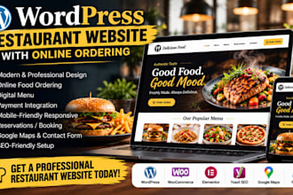 build a wordpress restaurant website with online ordering