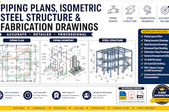 design professional gas piping layout and isometric diagrams