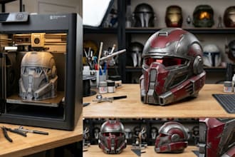 3d print and paint mask ship custom 3d mask model 3d cosplay model stl  printing