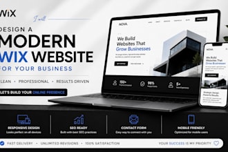 design a modern wix website for your business