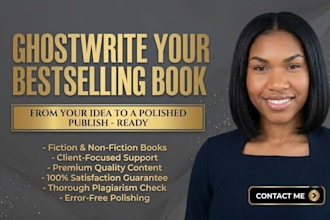 ghostwrite your fiction, memoir or nonfiction book