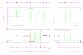 design your kitchen cabinet layout in autocad