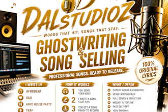 write original song lyrics with catchy hooks