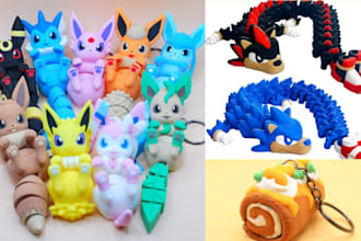 design custom 3d printable articulated dragon flexi clicker keychain stl 3mf ams