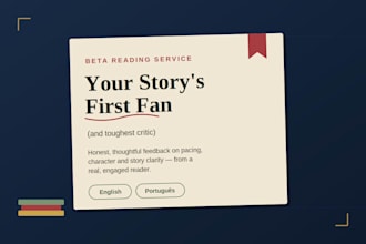 beta reading and honest manuscript feedback