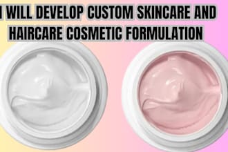 develop custom skincare and haircare cosmetic formulations