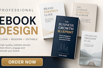 design canva ebook and workbook for businesses and lead magnet with pdf design