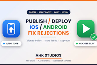 do app store submission play store publishing and fix rejection