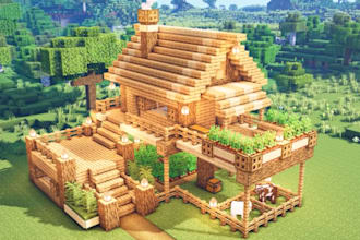 build custom minecraft houses and homes for you