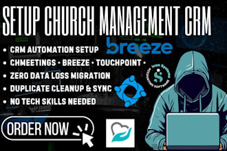 automate church management crm chmeetings touchpoint breeze chms iconcmo tithely