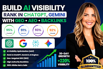 build ai visibility rank in chatgpt, gemini with GEO aeo backlinks