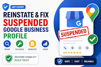 fix suspended google business profile and help with reinstatement