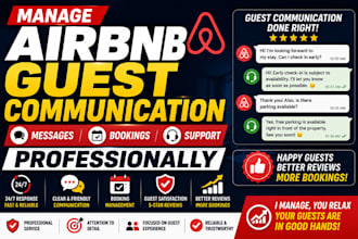 manage airbnb guest communication messages bookings and support professionally
