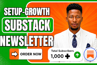 setup substack newsletter for subscribers growth SEO and paid conversions
