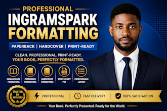 do ingramspark, paperback, and hardcover book formatting