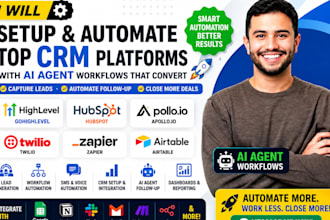 setup salesforce hubspot pipedrive zoho ghl calendly wati slack n8n automation