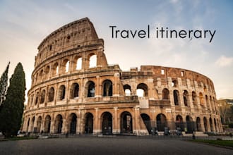 create a custom travel itinerary and weekend trip planner