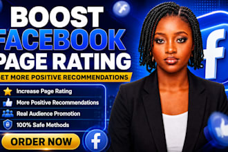 boost your facebook page with 5 star rating