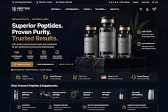 peptide website ecommerce peptide website peptide research website peptide store