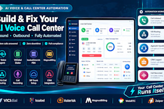 ai voice calling agent pbx voip webrtc sip zoiper vicidial magnusbilling issabel